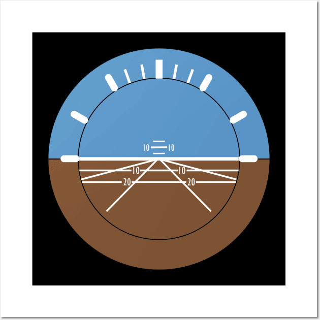 Artificial Horizon Indicator Wall Art by Avion